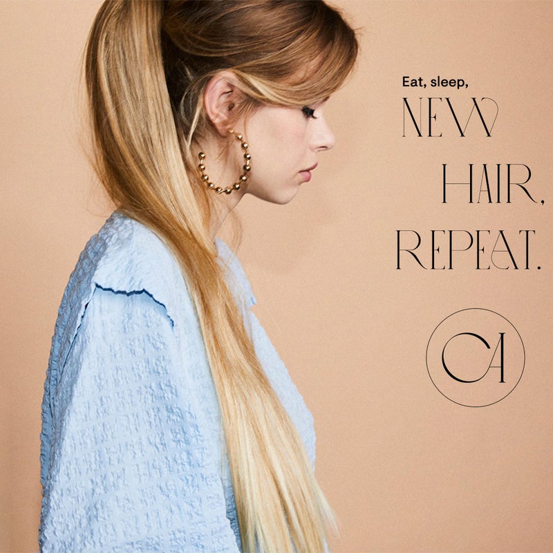 CAISHA 24" Hairpiece Ponytail Clip On Extension Long Hair Straight Platinum Blonde H618 - Image 5